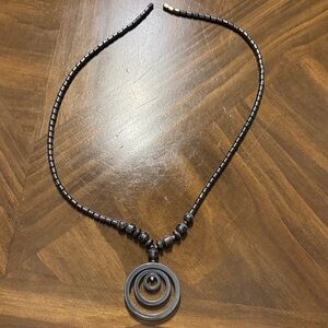 Elegant Black Beaded Necklace